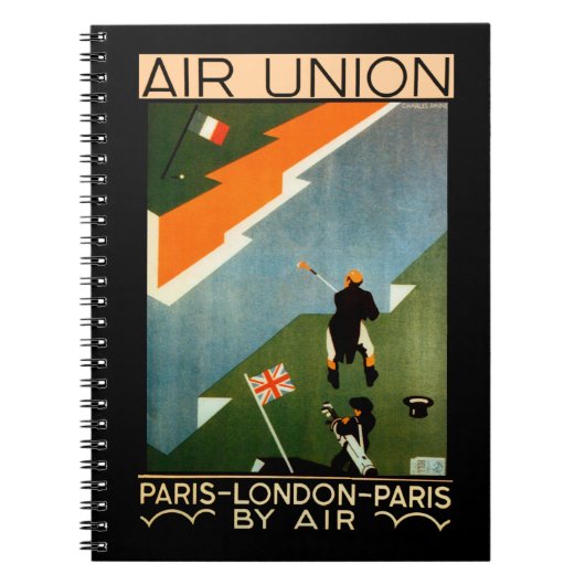 Parijs - Londen - Parijs door Air Notitieboek (Voorkant)