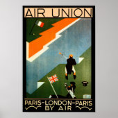 Parijs - Londen - Parijs door Air Poster (Voorkant)