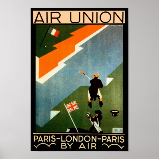 Parijs - Londen - Parijs door Air Poster (Voorkant)