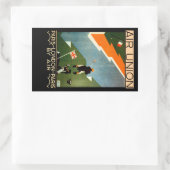 Parijs - Londen - Parijs door Air Rechthoekige Sticker (Tas)