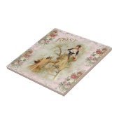 Parijs: loskoppeling van vruchtroze pompelmoes Tegeltje (Zijkant)