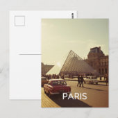 Parijs Louvre Briefkaart (Voorkant / Achterkant)