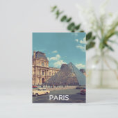 Parijs Louvre Briefkaart (Staand voorkant)