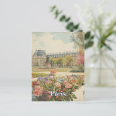 Parijs Louvre Briefkaart (Staand voorkant)