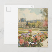 Parijs Louvre Briefkaart (Voorkant / Achterkant)