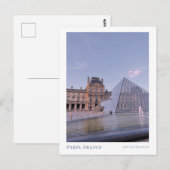 Parijs, Louvre Museum | Reis Briefkaart (Voorkant / Achterkant)