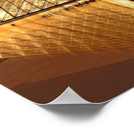 Parijs Louvre (Parijs) Poster (Hoek)