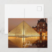 Parijs Louvre (Parijs) Uitnodiging Briefkaart (Voorkant / Achterkant)