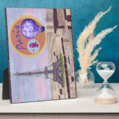 Parijs luchtverf met oliefabriek, porselein, A Fotoplaat (Zijkant)