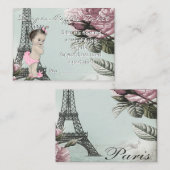  Parijs Luier Raffle Ticket Informatiekaartje (Voorkant / Achterkant)