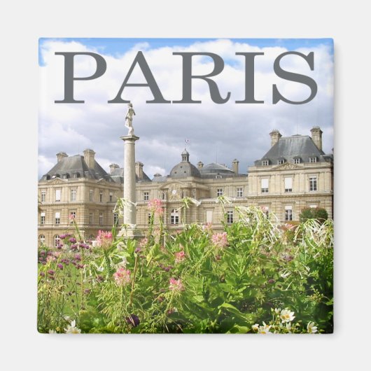 Parijs Luxemburg Gardens Magnet (Voorkant)