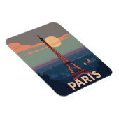 Parijs  magneet Retro Eiffeltoren Reizen (Rechterzijde)