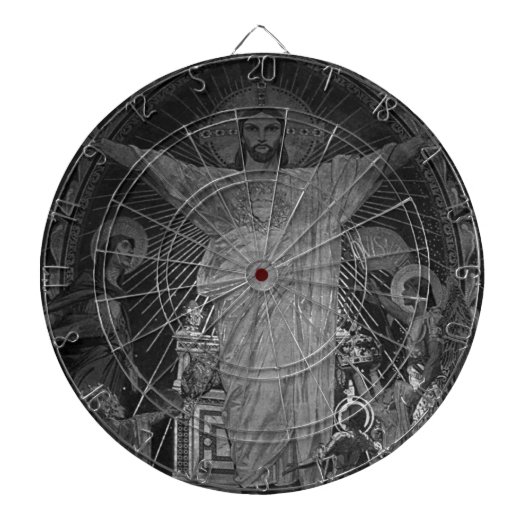 Parijs Main mosaic Sacred Heart jesus Dartbord (Voorkant)