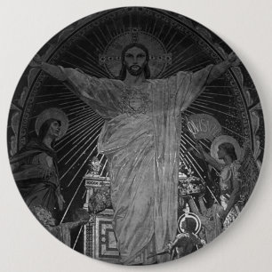  Parijs Main mosaic Sacred Heart jesus Ronde Button 6,0 Cm