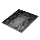 Parijs Main mosaic Sacred Heart jesus Tegeltje (Zijkant)