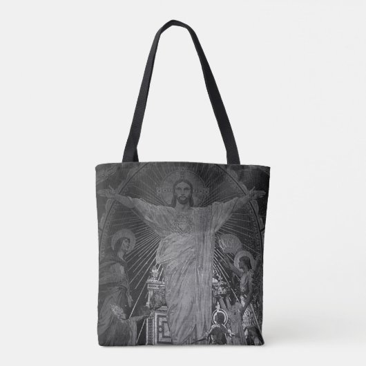  Parijs Main mosaic Sacred Heart jesus Tote Bag (Achterkant)