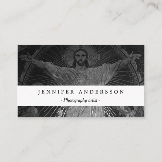  Parijs Main mosaic Sacred Heart jesus Visitekaartje (Voorkant)