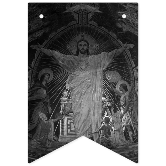  Parijs Main mosaic Sacred Heart jesus Vlaggetjes (Eerste vlag)