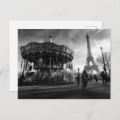 Parijs manège briefkaart (Voorkant / Achterkant)