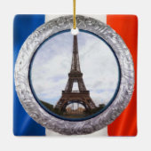 Parijs Medallion Keramisch Ornament (Achterkant)