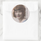  parijs meisje haarstylist make-up artiest ronde sticker (Tas)