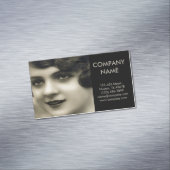 parijs meisje make-up artiest haarstylist magnetisch visitekaartje (Voorbeeld)