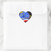 Parijs met Crown Heart Sticker (Tas)