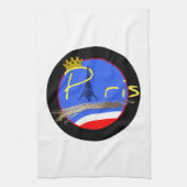 Parijs met de Crown Eiffel Tower Kitchen Towel Theedoek (Verticaal)