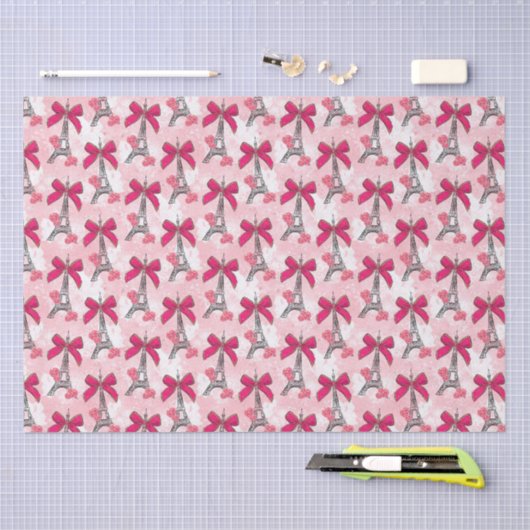 Parijs met een boog tissuepapier (Craft)