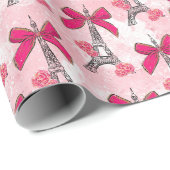 Parijs Met Een Strik Cadeaupapier (Rol Hoek)