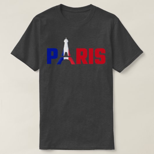 Parijs met Eiffeltoren T-shirt (Design voorkant)