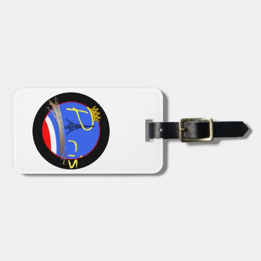 Parijs met het Bagagelabel van de Eiffeltoren (Voorkant horizontaal)