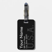 Parijs met het Bagagelabel van de Eiffeltoren (Achterkant verticaal)