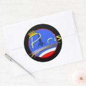 Parijs met kroon van de stad - Stickers (Envelop)