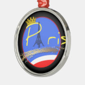 Parijs met KroonOrnament Metalen Ornament (Links)