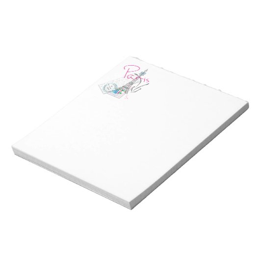 Parijs met liefde en Eiffeltoren Notitieblok (Linkerzijde)