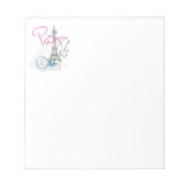 Parijs met liefde en Eiffeltoren Notitieblok (Voorkant)