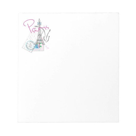 Parijs met liefde en Eiffeltoren Notitieblok (Voorkant)