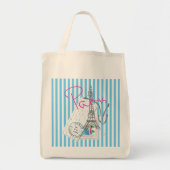 Parijs met liefde en Eiffeltoren Tote Bag (Voorkant)