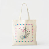 Parijs met liefde en Eiffeltoren Tote Bag (Voorkant)