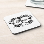 Parijs met scrollen bier onderzetter (Linkerzijde)
