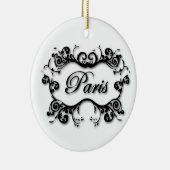 Parijs met scrollen keramisch ornament (Rechts)