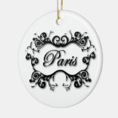 Parijs met scrollen keramisch ornament (Links)