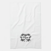 Parijs met scrollen theedoek (Verticaal)