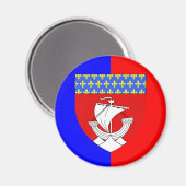 Parijs met Shield, Frankrijk Magneet (Voorkant / Achterkant)
