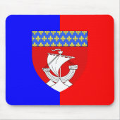 Parijs met Shield, Frankrijk Muismat (Voorkant)