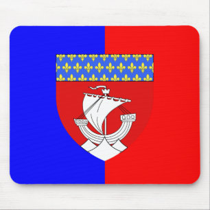 Parijs met Shield, Frankrijk Muismat