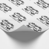 Parijs met Swirling Scroll Cadeaupapier (Hoek)