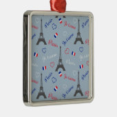 Parijs Metalen Ornament (Rechts)