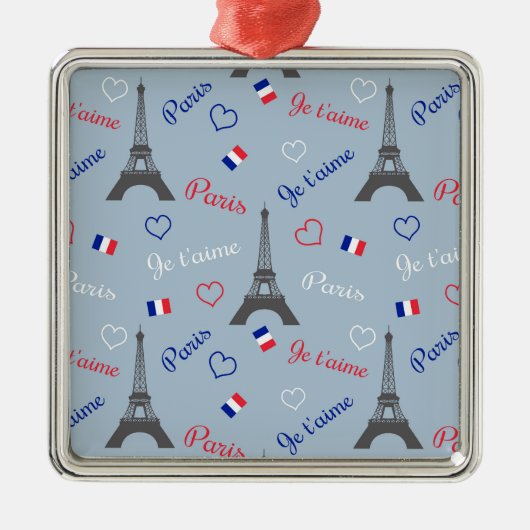 Parijs Metalen Ornament (Voorkant)